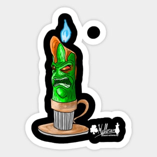 Haunted Candlestick Sticker